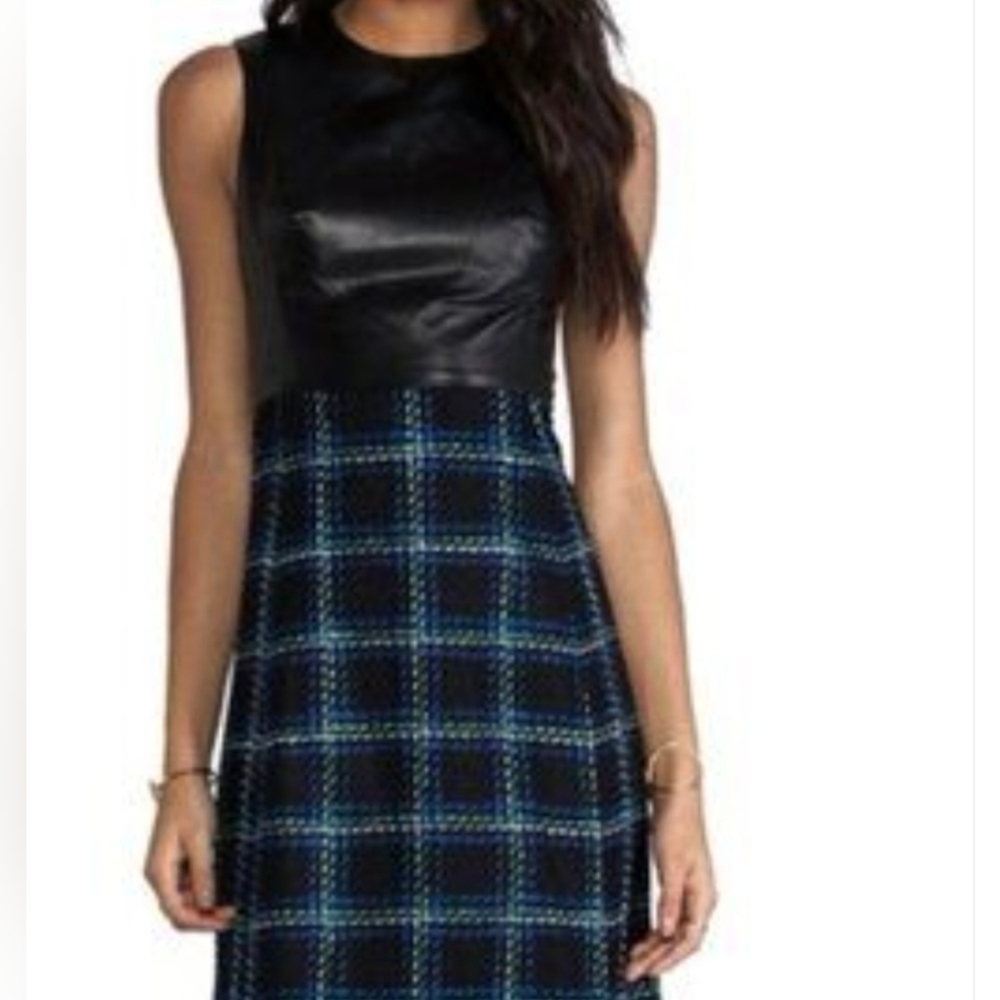 Shoshanna Black And Plaid Dress 8 💙💙💙💙